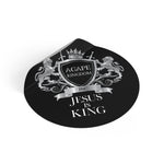 Agape Kingdom Round Vinyl Stickers - AGAPE KINGDOM INC