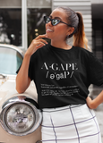 Women’s Agape All-Over Print Crop Tee - AGAPE KINGDOM INC