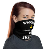 Warning under the Influence of JESUS Neck Gaiter - AGAPE KINGDOM INC