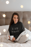 I Am Worthy Women’s  Hoodie - AGAPE KINGDOM INC