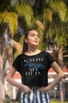 Women’s “Know desire to fit in”Short-Sleeve T-Shirt - AGAPE KINGDOM INC