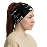 Warning under the Influence of JESUS Neck Gaiter - AGAPE KINGDOM INC