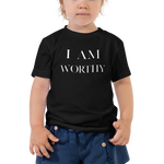 I am Worthy Toddler Short Sleeve Tee - AGAPE KINGDOM INC