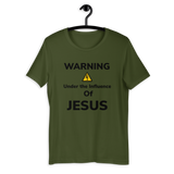 Under the Influence of Jesus white & Olive - AGAPE KINGDOM INC