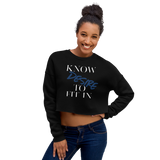 Women’s “Know desire to fit in”Crop Sweatshirt - AGAPE KINGDOM INC