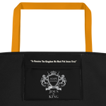 Warning under the Influence of Jesus Beach Bag - AGAPE KINGDOM INC