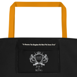 Warning under the Influence of Jesus Beach Bag - AGAPE KINGDOM INC