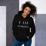I Am Worthy Women’s  Hoodie - AGAPE KINGDOM INC