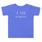 I am Worthy Toddler Short Sleeve Tee - AGAPE KINGDOM INC