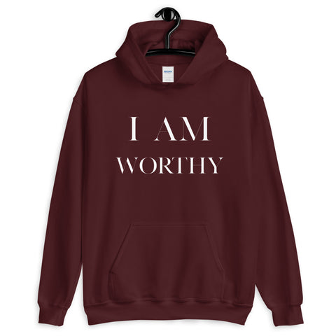 I Am Worthy Men’s Hoodie - AGAPE KINGDOM INC