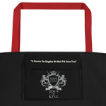 Warning under the Influence of Jesus Beach Bag - AGAPE KINGDOM INC