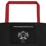 Warning under the Influence of Jesus Beach Bag - AGAPE KINGDOM INC