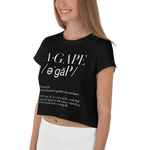 Women’s Agape All-Over Print Crop Tee - AGAPE KINGDOM INC