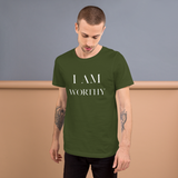 I Am Worthy Mens Premium T-Shirt - AGAPE KINGDOM INC