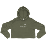 I Am Worthy  Crop Hoodie - AGAPE KINGDOM INC
