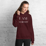 I Am Worthy Women’s  Hoodie - AGAPE KINGDOM INC