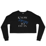 Women’s “Know desire to fit in”Crop Sweatshirt - AGAPE KINGDOM INC