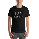 I Am Worthy Mens Premium T-Shirt - AGAPE KINGDOM INC