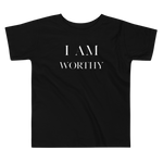 I am Worthy Toddler Short Sleeve Tee - AGAPE KINGDOM INC