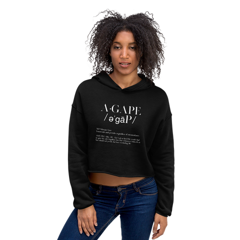 Women’s Agape Crop Hoodie - AGAPE KINGDOM INC