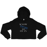 Women “Know desire to fit in Crop Hoodie - AGAPE KINGDOM INC