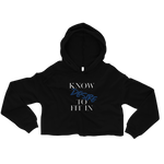 Women “Know desire to fit in Crop Hoodie - AGAPE KINGDOM INC