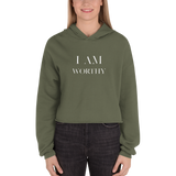 I Am Worthy  Crop Hoodie - AGAPE KINGDOM INC