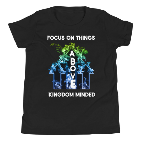 Focus on things above Youth Short Sleeve T-Shirt - AGAPE KINGDOM INC