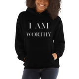 I Am Worthy Women’s  Hoodie - AGAPE KINGDOM INC
