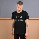 I Am Worthy Mens Premium T-Shirt - AGAPE KINGDOM INC