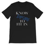 Women’s “Know desire to fit in”Short-Sleeve T-Shirt - AGAPE KINGDOM INC