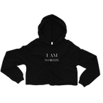 I Am Worthy  Crop Hoodie - AGAPE KINGDOM INC