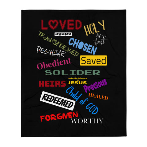 I AM Throw Blanket - AGAPE KINGDOM INC