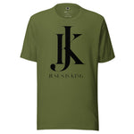 Jesus is King white Mens Short-Sleeve T-Shirt - AGAPE KINGDOM INC