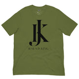 Jesus is King white Mens Short-Sleeve T-Shirt - AGAPE KINGDOM INC
