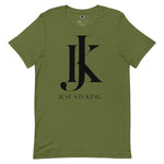 Jesus is King white Mens Short-Sleeve T-Shirt - AGAPE KINGDOM INC