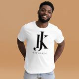 Jesus is King white Mens Short-Sleeve T-Shirt - AGAPE KINGDOM INC
