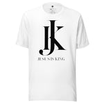 Jesus is King white Mens Short-Sleeve T-Shirt - AGAPE KINGDOM INC