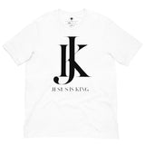 Jesus is King white Mens Short-Sleeve T-Shirt - AGAPE KINGDOM INC