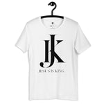 Jesus is King white Mens Short-Sleeve T-Shirt - AGAPE KINGDOM INC