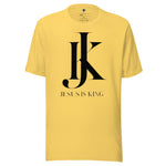 Jesus is King white Mens Short-Sleeve T-Shirt - AGAPE KINGDOM INC