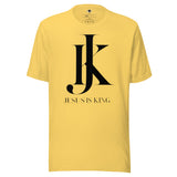 Jesus is King white Mens Short-Sleeve T-Shirt - AGAPE KINGDOM INC
